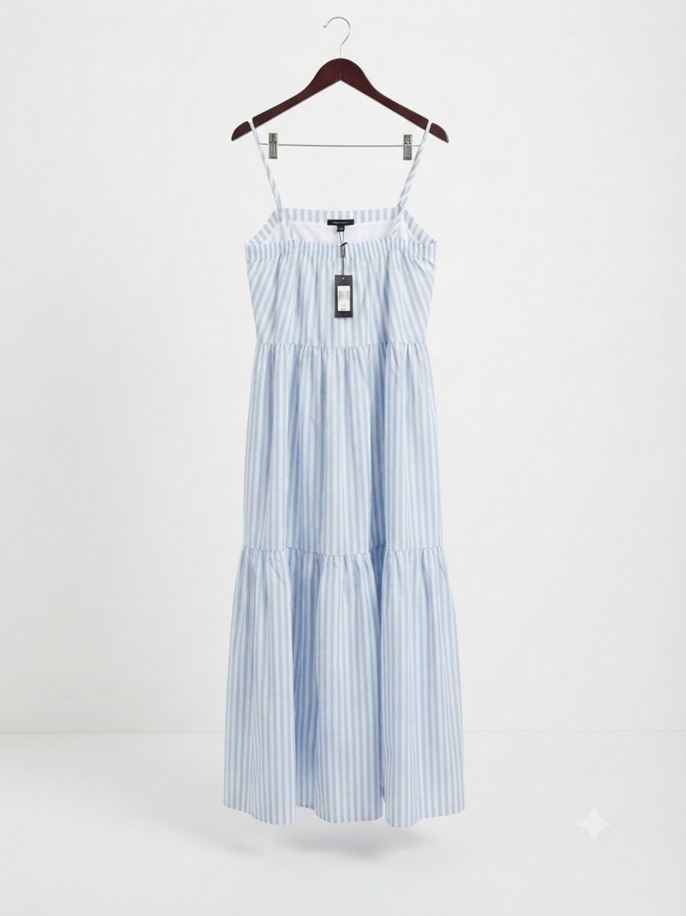 Rag & Bone Leilah Striped Poplin Tiered Maxi Dress - Picture 4 of 9